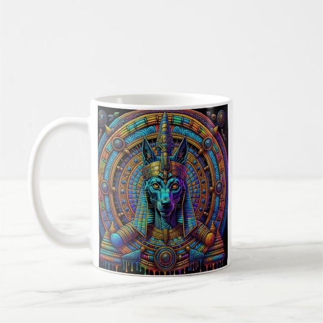 Anubis Ägyptische Kunst Kaffeetasse (Links)