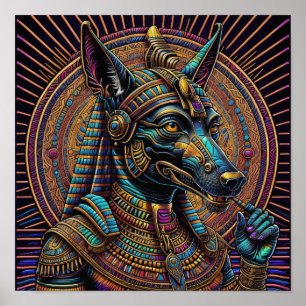 Anubis Ägyptische Kunst Poster