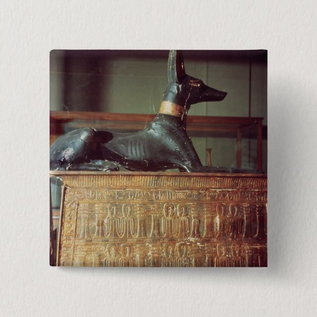 Anubis, ägyptischer Gott der Toten Button (Vorderseite)