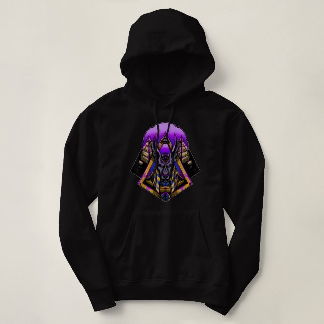 Anubis Ägyptischer Gott Griechischer Antike Ägypte Hoodie (Design vorne)