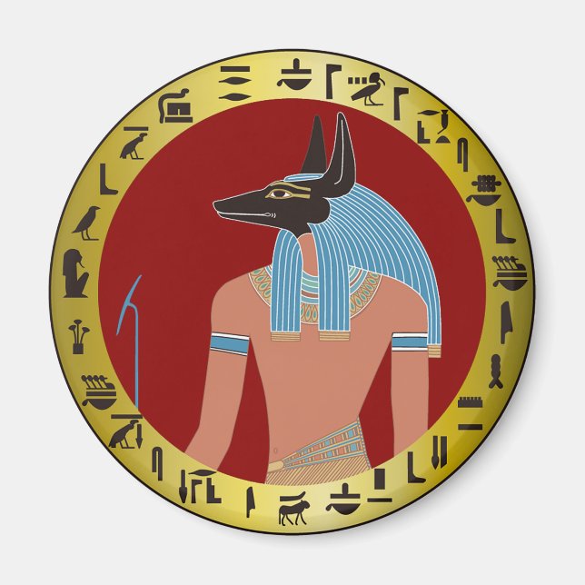 Anubis, ägyptischer Gott Magnet (Vorne)