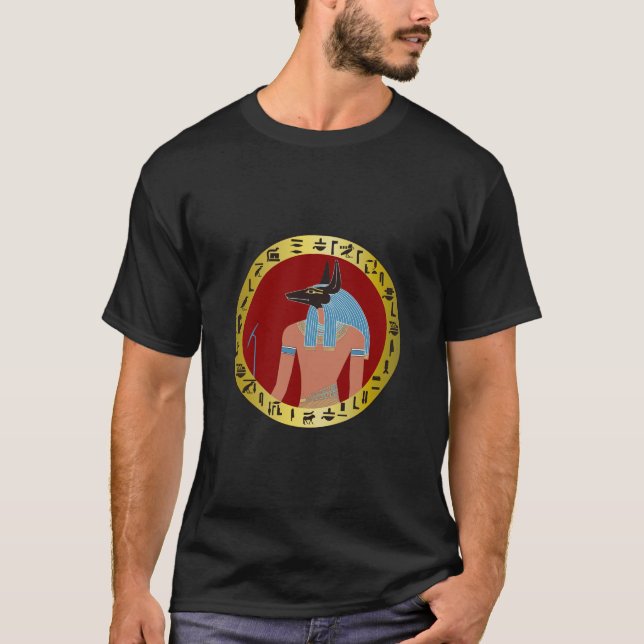 Anubis, ägyptischer Gott T-Shirt (Vorderseite)