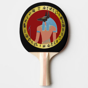 Anubis, ägyptischer Gott Tischtennis Schläger