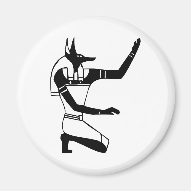 Anubis, Ägyptischer Hieroglyph Magnet (Vorne)
