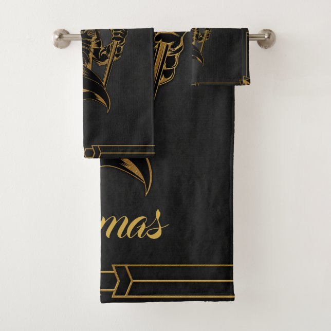 Anubis alt von Ägypten. Badhandtuch Set (Insitu)