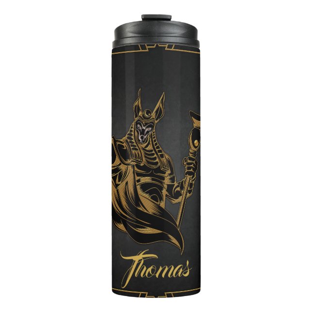 Anubis alt von Ägypten. Thermosbecher (Vorderseite)