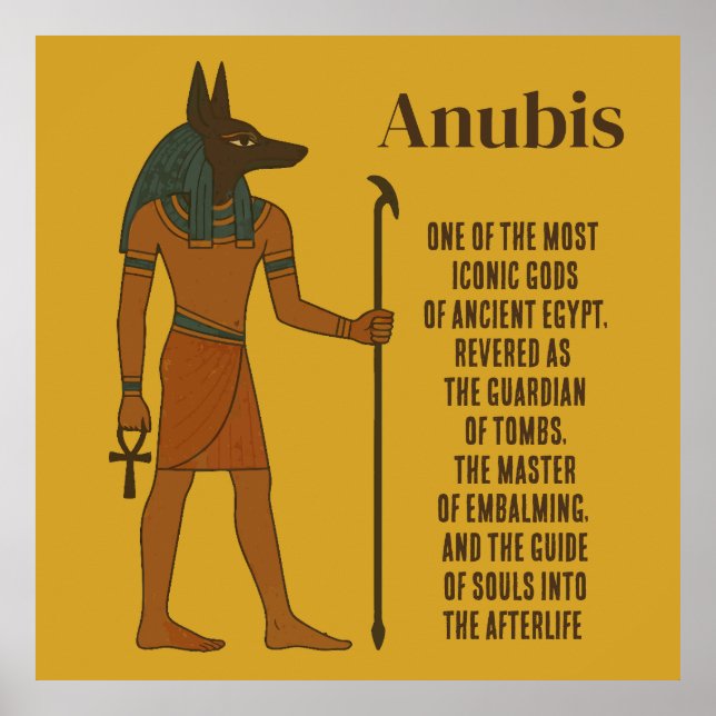 Anubis - Alte ägyptische Geschichte Poster (Vorne)