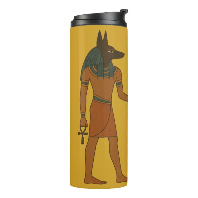 Anubis - Alte ägyptische Geschichte Thermosbecher (Nach links gedreht)