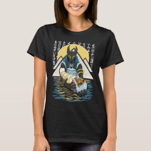 Anubis Alte Ägyptische Gottheid Illustration T-Shirt