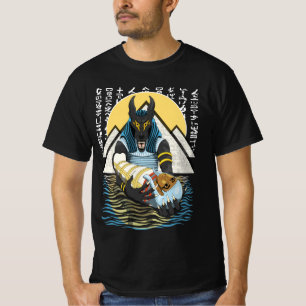 Anubis Alte ägyptische GottIllustration T-Shirt