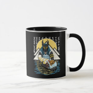 Anubis Alte ägyptische GottIllustration Tasse