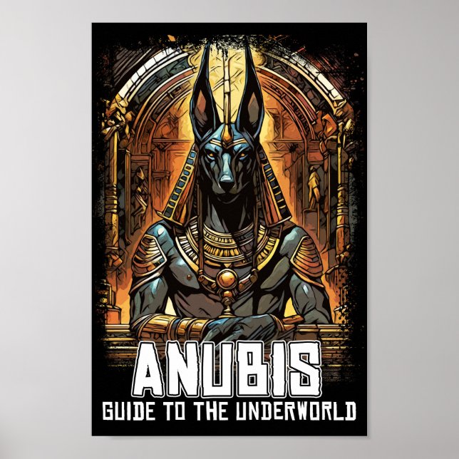 Anubis alter ägyptischer Todesgott Poster (Vorne)