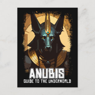 Anubis alter ägyptischer Todesgott Postkarte