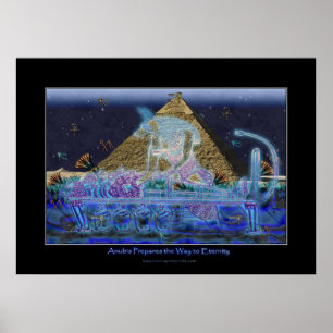 "Anubis bereitet den Weg vor" Art Poster