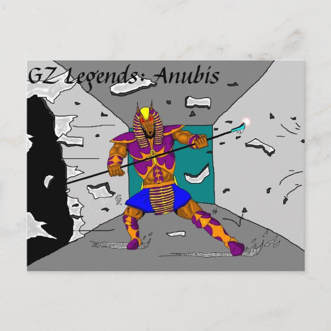 Anubis "breakthrough"-Postcard Postkarte (Vorderseite)
