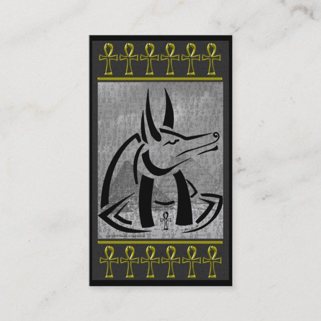 Anubis Business Card Visitenkarte (Vorderseite)