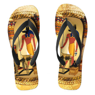 Anubis der ägyptische Gott Flip Flops