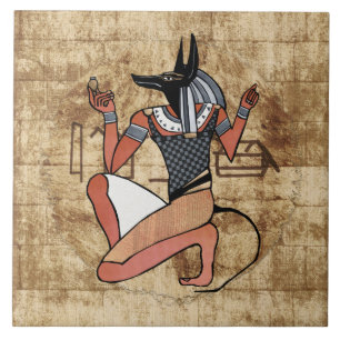Anubis Der Wächter Fliese