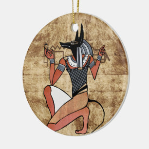 Anubis Der Wächter Keramik Ornament