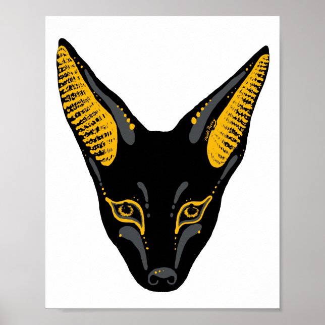 Anubis Jackal Art Poster (Vorne)