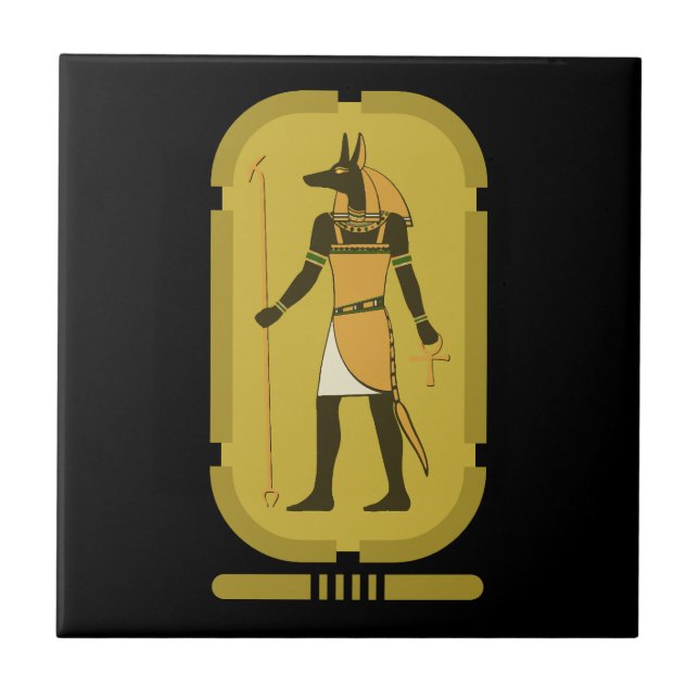 Anubis Keramik Tile Fliese (Vorderseite)