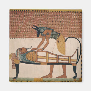 Anubis nimmt Sennedjems an Mama teil Magnet