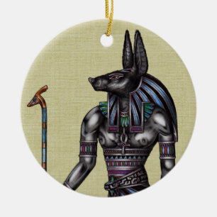 Anubis Ornament Round
