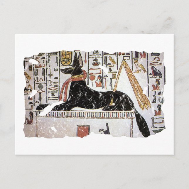 Anubis Postkarte (Vorderseite)