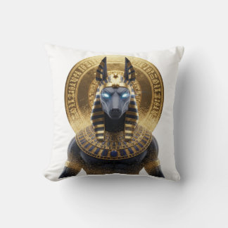 Anubis-Schakal-Kissen | Alter ägyptischer Gott Dec Kissen