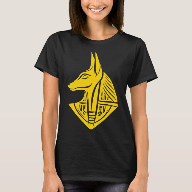 Anubis-Schakal-Symbol T-Shirt (Vorderseite)