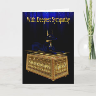 Anubis Sympathy Card Karte