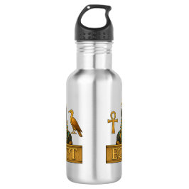Anubis & Thoth | Egyptian Symbols - Water Bottle Edelstahlflasche