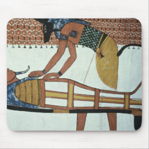 Anubis und eine Mama, vom Grab von Sennedjem Mousepad