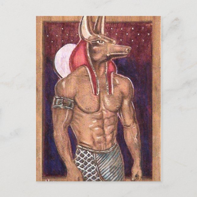 Anubis: www.AriesArtist.com Postkarte (Vorderseite)