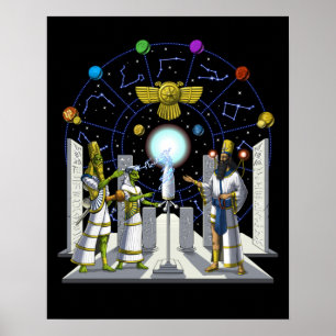 Anunnaki-Außerirdischen Poster