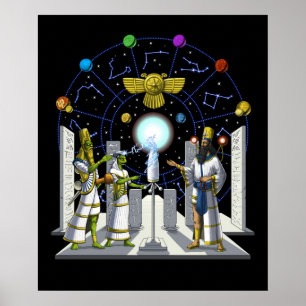 Anunnaki-Außerirdischen Poster