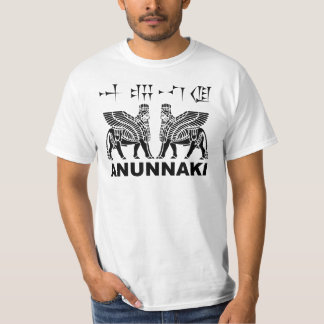 Anunnaki, Lamassu, Winged Bulls, (Schwarz) T-Shirt