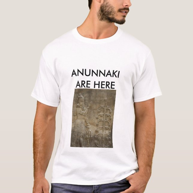 ANUNNAKI SIND HIER T-Shirt (Vorderseite)