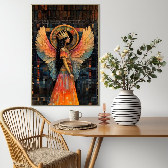 Anunnaki Star Goddess Inanna Abstrakt Mosaik Kunst Poster (Von Creator hochgeladen)