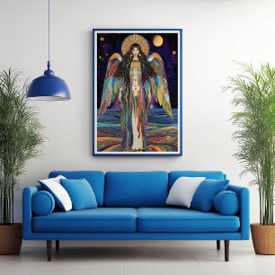 Anunnaki-Sterngöttin Inanna Art Nouveau Poster