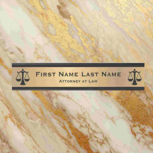 Anwalt an der Law Door Signs Anwalt Gold Long Name Türschild