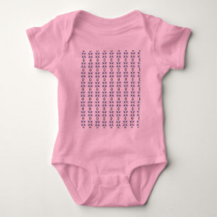 Anwalt Baby Bodysui, Navy Pale Pink Gavel Baby Strampler