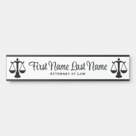 Anwalt bei Law Door Signs Anwalt White Türschild