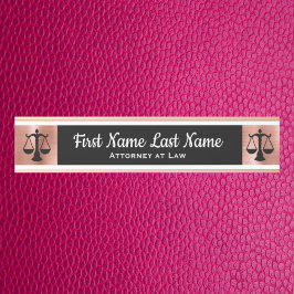 Anwalt bei Law Door Signs Anwältin Rose Gold Türschild