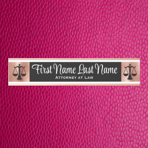 Anwalt bei Law Door Signs Anwältin Rose Gold Türschild
