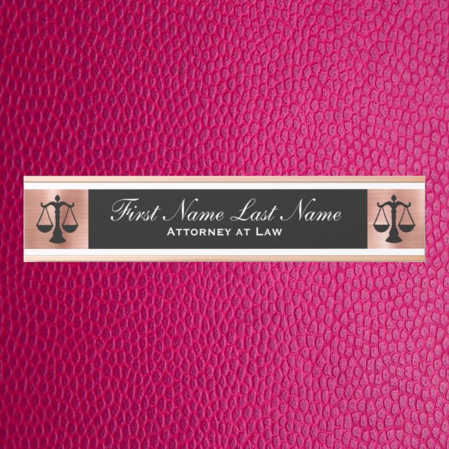 Anwalt bei Law Door Signs Anwältin Rose Gold Türschild (Von Creator hochgeladen)
