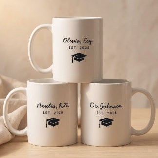 Anwalt | Benutzerdefinierter minimalistischer Dokt Kaffeetasse