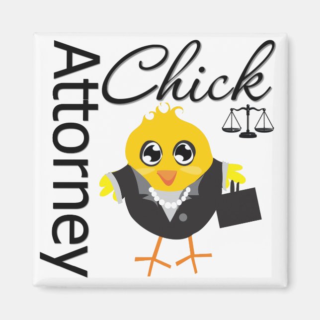 Anwalt Chick v2 Magnet (Vorne)