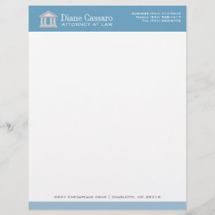Anwalt Cosmos Blue Letterkopf Briefbogen