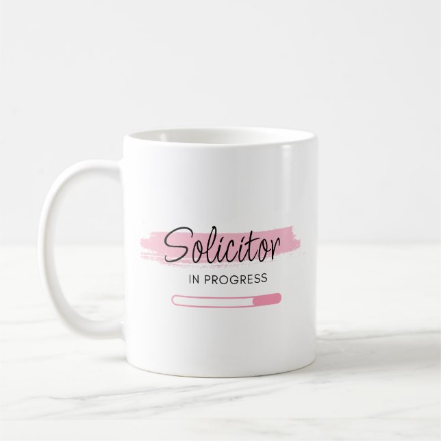 Anwalt in Bearbeitung - Personalisiert Kaffeetasse (Links)